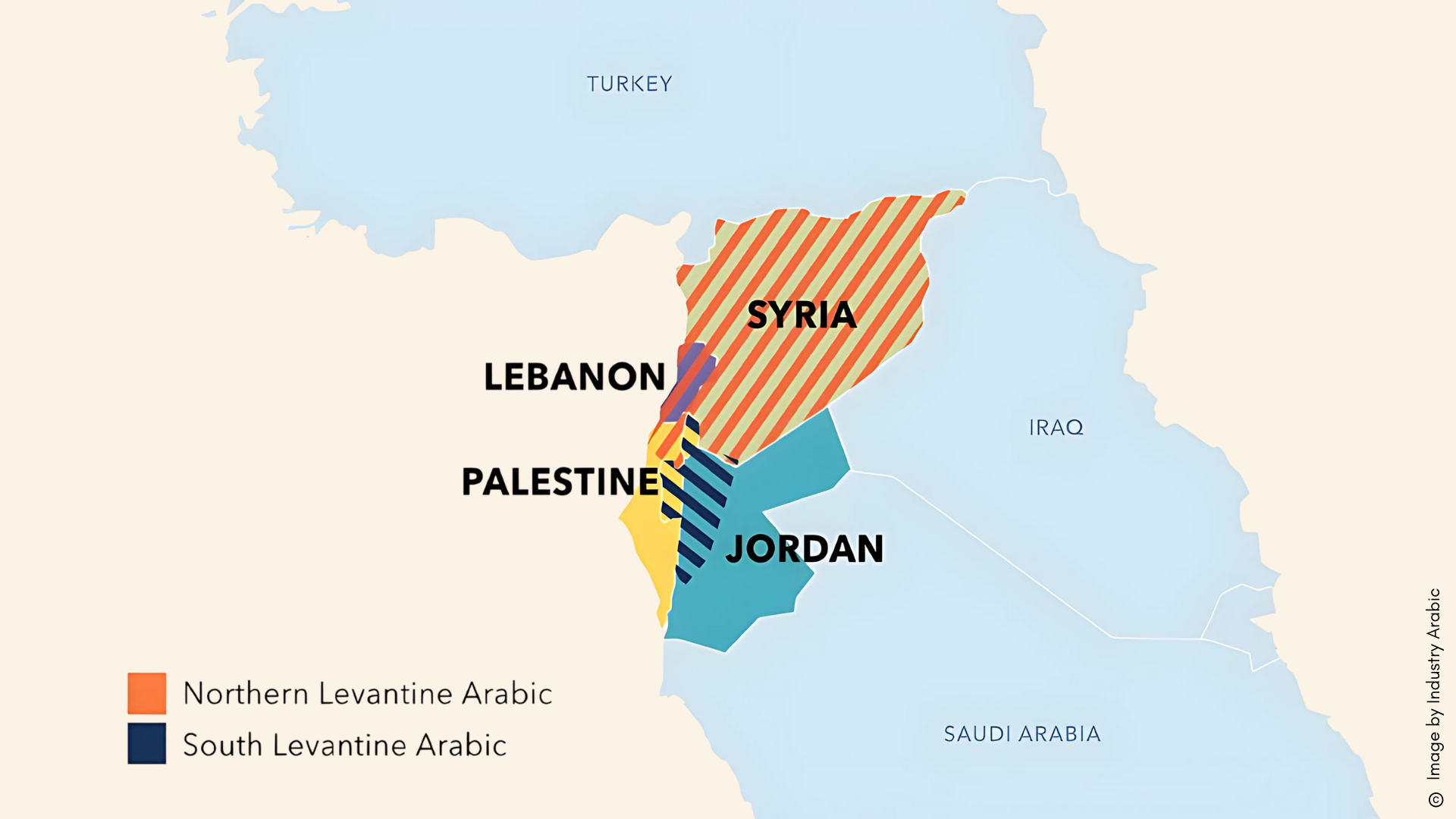 Map of Levantine Dialect